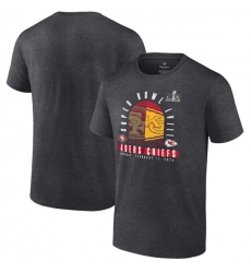Men's Heather Charcoal San Francisco 49ers vs. Kansas City Chiefs Super Bowl LVIII Matchup Final Battle T-Shirt