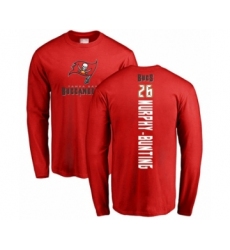 Football Tampa Bay Buccaneers #26 Sean Murphy-Bunting Red Backer Long Sleeve T-Shir