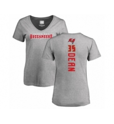Football Women's Tampa Bay Buccaneers #35 Jamel Dean Ash Backer T-Shirt