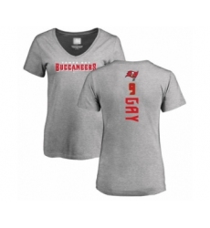 Football Women's Tampa Bay Buccaneers #9 Matt Gay Ash Backer T-Shirt