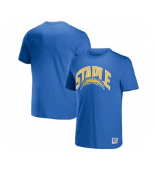 Men's Los Angeles Chargers x Staple Light Blue Logo Lockup T-Shirt