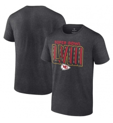 Men's Kansas City Chiefs Heather Charcoal Super Bowl LVIII Local Team T-Shirt