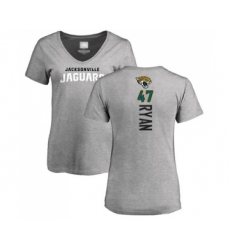 Football Women's Jacksonville Jaguars #47 Jake Ryan Ash Backer T-Shirt