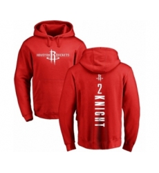 NBA Nike Houston Rockets #2 Brandon Knight Red Backer Pullover Hoodie