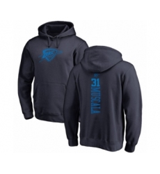 Basketball Oklahoma City Thunder #31 Mike Muscala Navy Blue One Color Backer Pullover Hoodie