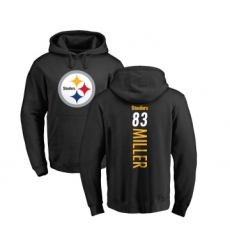 Football Pittsburgh Steelers #83 Heath Miller Black Backer Pullover Hoodie