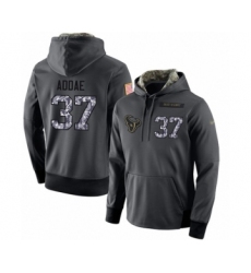 Football Men's Houston Texans #37 Jahleel Addae Stitched Black Anthracite Salute to Service Player Performance Hoodie