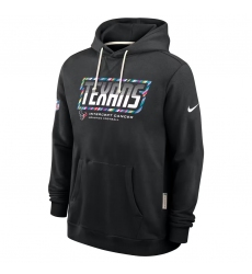 Men's Houston Texans Black 2026 Crucial Catch Sideline Standard Issue Dri-FIT Pullover Hoodie