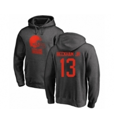 NFL Nike Cleveland Browns #13 Odell Beckham Jr. Ash One Color Pullover Hoodie