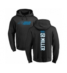 Football Carolina Panthers #50 Christian Miller Black Backer Pullover Hoodie