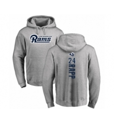 Football Los Angeles Rams #24 Taylor Rapp Ash Backer Pullover Hoodie