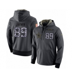 Football Men's Dallas Cowboys #89 Blake Jarwin Stitched Black Anthracite Salute to Service Player Performance Hoodie