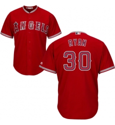 Youth Majestic Los Angeles Angels of Anaheim #30 Nolan Ryan Replica Red Alternate Cool Base MLB Jersey