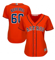 Women's Majestic Houston Astros #60 Dallas Keuchel Authentic Orange Alternate Cool Base MLB Jersey