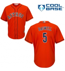 Men's Majestic Houston Astros #5 Jeff Bagwell Replica Orange Alternate Cool Base MLB Jersey