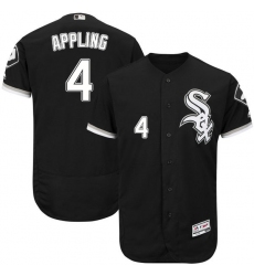 Men's Majestic Chicago White Sox #4 Luke Appling Black Flexbase Authentic Collection MLB Jersey