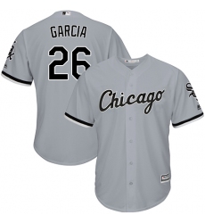 Men's Majestic Chicago White Sox #26 Avisail Garcia Grey Road Flex Base Authentic Collection MLB Jersey