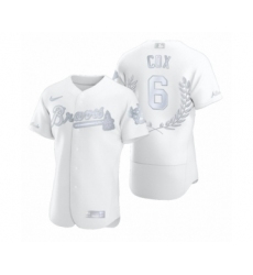 Youth Bobby Cox #6 Atlanta Braves White Awards Collection Retirement Jersey