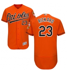 Men's Majestic Baltimore Orioles #23 Joey Rickard Orange Alternate Flex Base Authentic Collection MLB Jersey