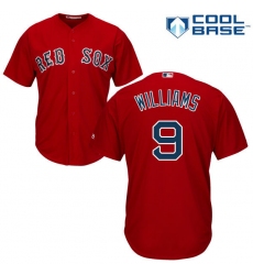 Youth Majestic Boston Red Sox #9 Ted Williams Replica Red Alternate Home Cool Base MLB Jersey