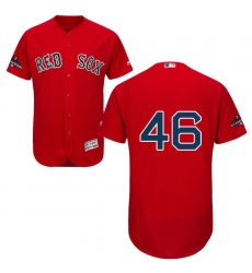 Men's Majestic Boston Red Sox #46 Craig Kimbrel Red Alternate Flex Base Authentic Collection 2018 World Series Champions MLB Jersey