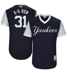 Men's Majestic New York Yankees #31 Aaron Hicks 