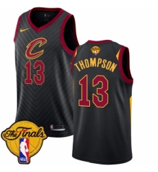 Men's Nike Cleveland Cavaliers #13 Tristan Thompson Swingman Black 2018 NBA Finals Bound NBA Jersey Statement Edition
