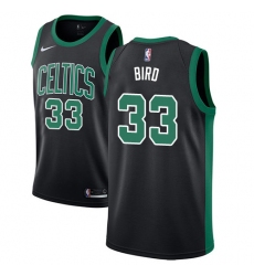 Women's Adidas Boston Celtics #33 Larry Bird Authentic Black NBA Jersey - Statement Edition
