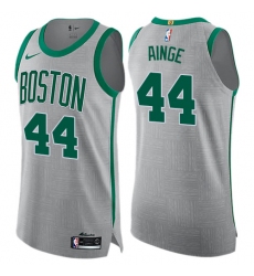 Men's Nike Boston Celtics #44 Danny Ainge Authentic Gray NBA Jersey - City Edition