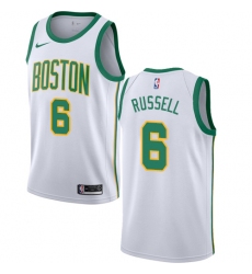 Youth Nike Boston Celtics #6 Bill Russell Swingman White NBA Jersey - City Edition