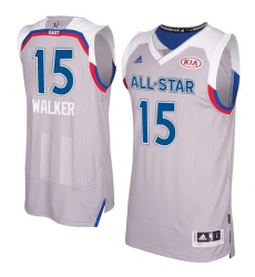 Men's Adidas Charlotte Hornets #15 Kemba Walker Swingman Gray 2017 All Star NBA Jersey