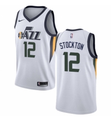 Youth Nike Utah Jazz #12 John Stockton Swingman NBA Jersey - Association Edition