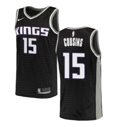 Women's Nike Sacramento Kings #15 DeMarcus Cousins Swingman Black NBA Jersey Statement Edition