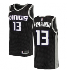 Men's Nike Sacramento Kings #13 Georgios Papagiannis Swingman Black NBA Jersey Statement Edition