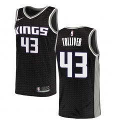 Youth Nike Sacramento Kings #43 Anthony Tolliver Swingman Black NBA Jersey Statement Edition