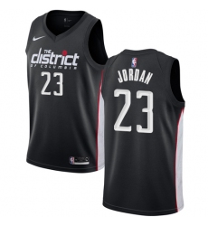 Men's Nike Washington Wizards #23 Michael Jordan Swingman Black NBA Jersey - City Edition