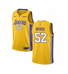 Youth Los Angeles Lakers #52 Jamaal Wilkes Swingman Gold Home Basketball Jersey - Icon Edition