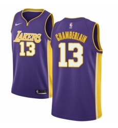Youth Nike Los Angeles Lakers #13 Wilt Chamberlain Authentic Purple NBA Jersey - Icon Edition