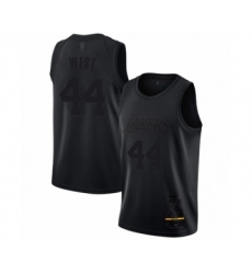 Men's Los Angeles Lakers #44 Jerry West Swingman Black MVP Basketball Jersey