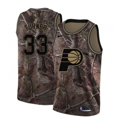 Women's Nike Indiana Pacers #33 Myles Turner Swingman Camo Realtree Collection NBA Jersey