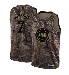 Women's Nike Detroit Pistons #7 Stanley Johnson Swingman Camo Realtree Collection NBA Jersey