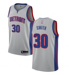 Women's Nike Detroit Pistons #30 Joe Smith Authentic Silver NBA Jersey Statement Edition
