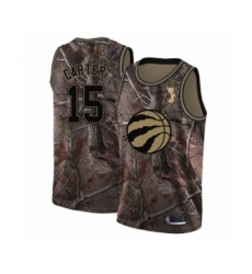 Youth Toronto Raptors #15 Vince Carter Swingman Camo Realtree Collection 2019 Basketball Finals Champions Jersey