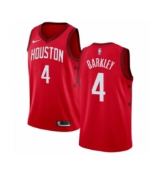Youth Nike Houston Rockets #4 Charles Barkley Red Swingman Jersey - Earned Edition