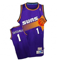 Men's Adidas Phoenix Suns #1 Penny Hardaway Swingman Purple Throwback NBA Jersey