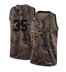 Women's Nike Oklahoma City Thunder #35 Kevin Durant Swingman Camo Realtree Collection NBA Jersey