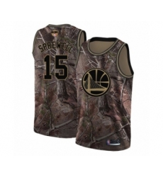 Youth Golden State Warriors #15 Latrell Sprewell Swingman Camo Realtree Collection Basketball 2019 Basketball Finals Bound Jersey