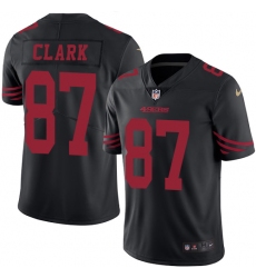 Men's Nike San Francisco 49ers #87 Dwight Clark Limited Black Rush Vapor Untouchable NFL Jersey