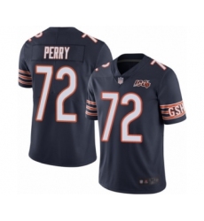 Youth Chicago Bears #72 William Perry Navy Blue Team Color 100th Season Limited Football Jersey