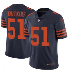 Youth Nike Chicago Bears #51 Dick Butkus Navy Blue Alternate Vapor Untouchable Limited Player NFL Jersey